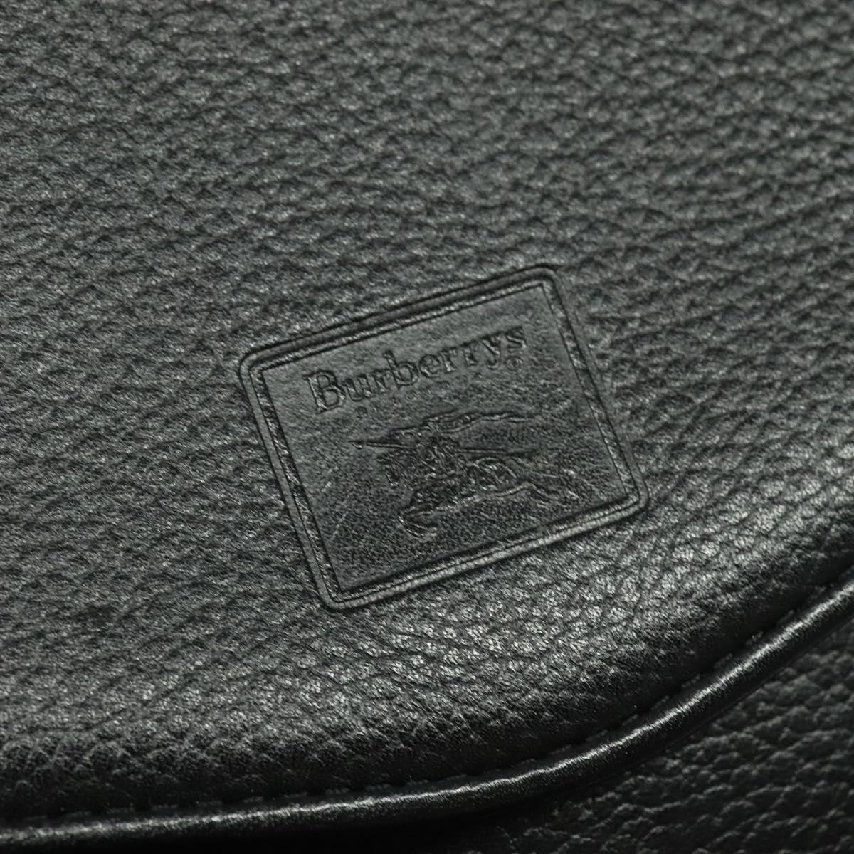 Burberry Flap Shoulder Bag Leather, BLACK, LEATHER, Shoulder bag