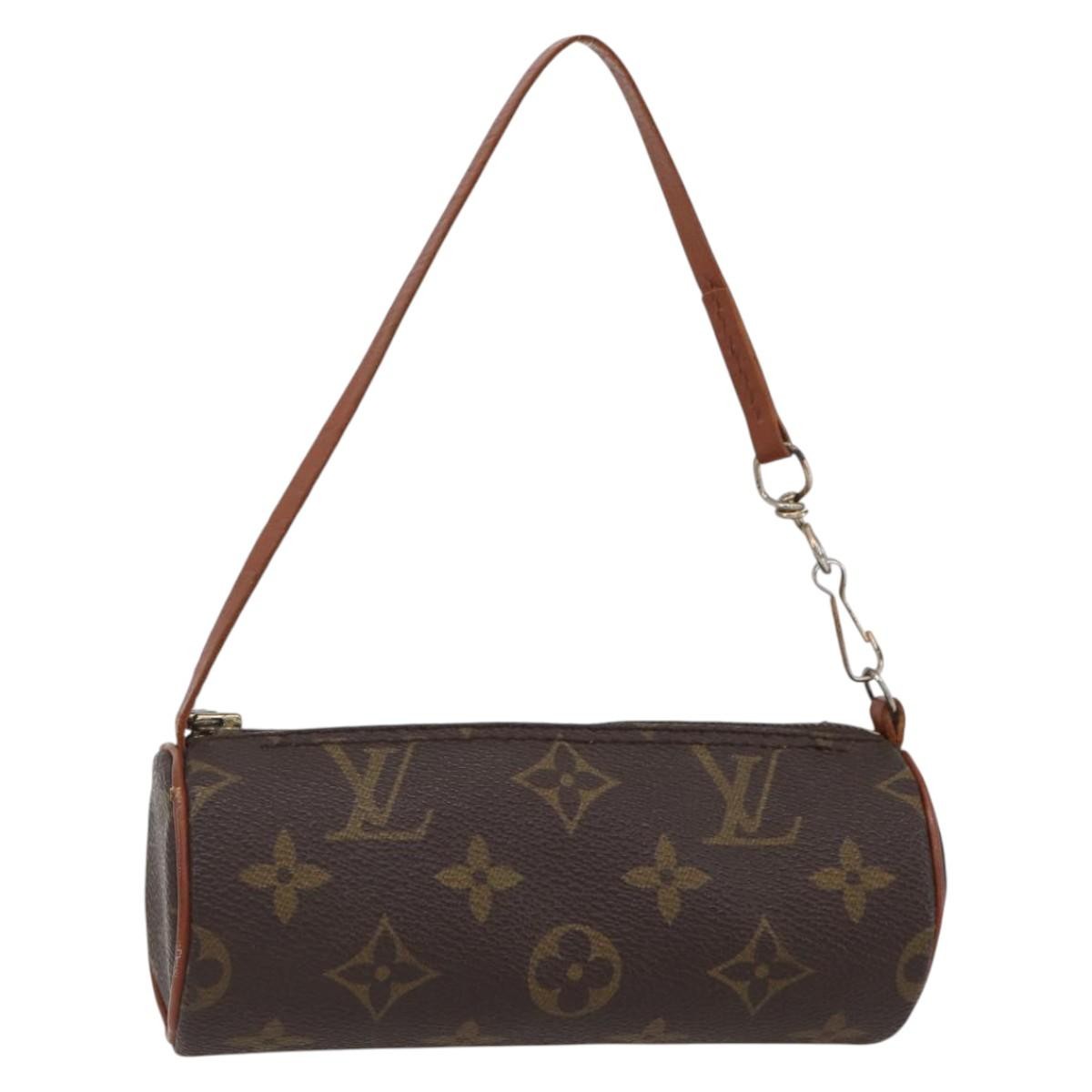 Louis Vuitton Papillon Pochette Monogram Canvas, BROWN, CANVAS, Clutche & pouche
