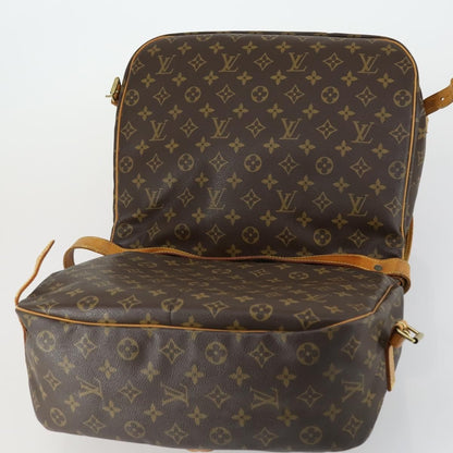 Louis Vuitton Saumur Handbag Monogram Canvas, BROWN, CANVAS, Shoulder bag