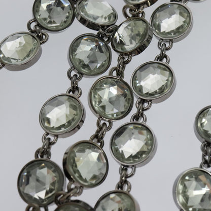 Miu Miu Crystal 2way Pouch Matelasse Leather, WHITE, LEATHER, Shoulder bag