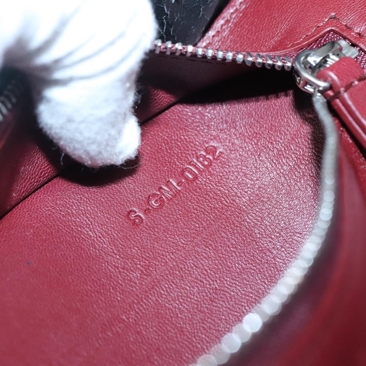 Celine Vertical Cabas Tote Leather, RED, LEATHER, Tote bag