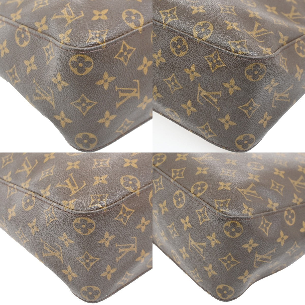 Louis Vuitton Looping Handbag Monogram Canvas, BROWN, CANVAS, Handbag