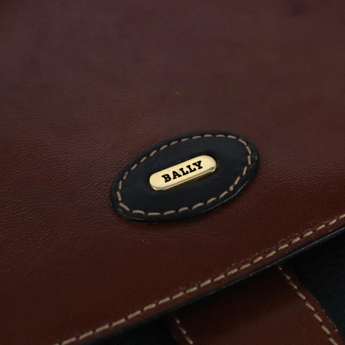Bally Vintage Shoulder Bag Leather, Brown, Leather, Shoulder Bag