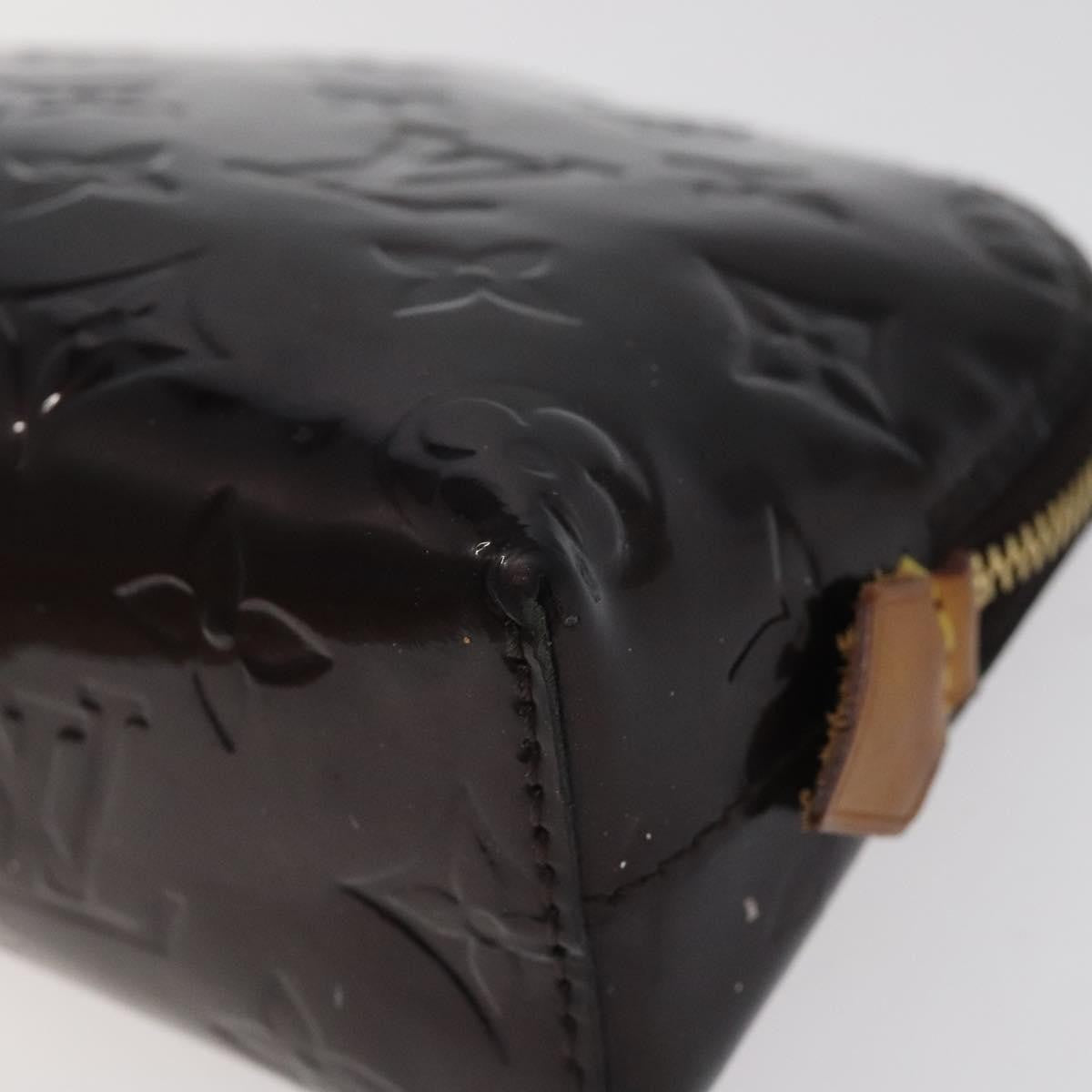 Louis Vuitton Cosmetic Pouch Monogram Vernis, BURGUNDY, PATENT_LEATHER, Toiletry Case