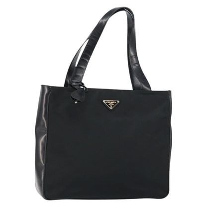 Prada Vintage Tote Nylon, BLACK, NYLON, Tote bag