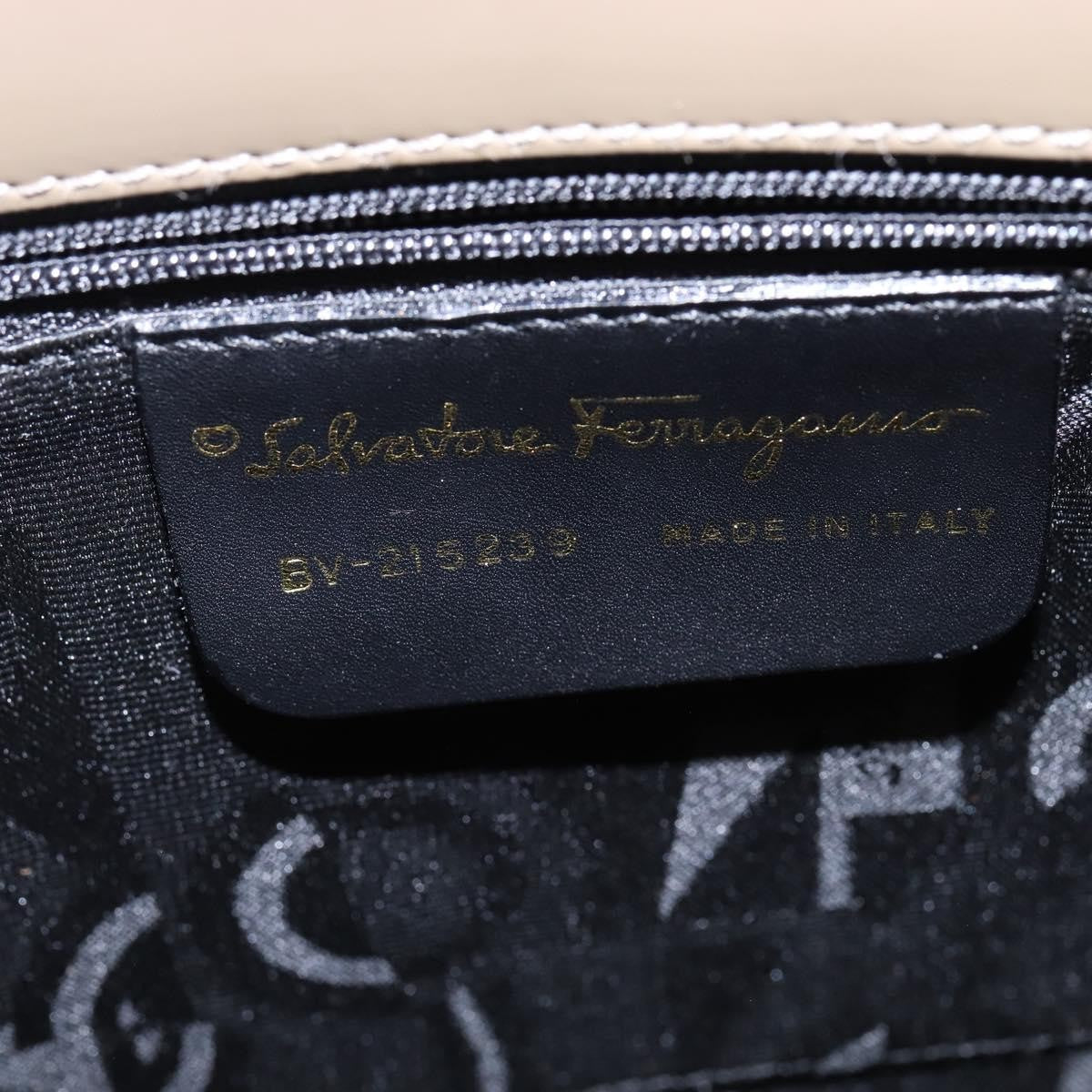 Salvatore Ferragamo Wanda Handbag Patent Leather, GRAY, PATENT_LEATHER, Handbag