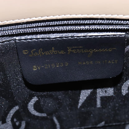 Salvatore Ferragamo Wanda Handbag Patent Leather, GRAY, PATENT_LEATHER, Handbag