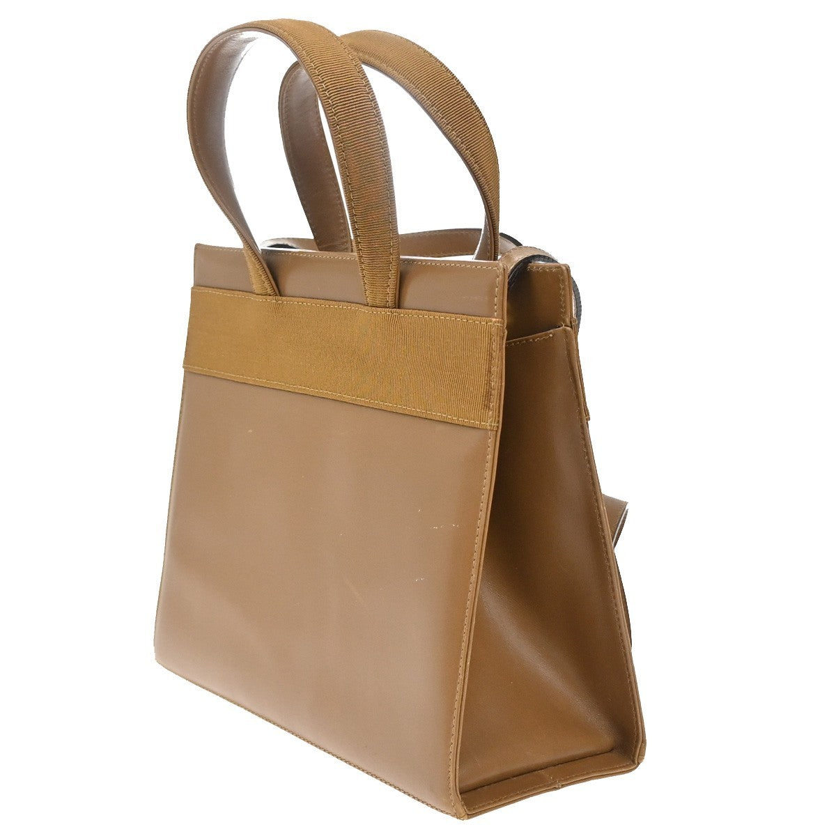 Salvatore Ferragamo Convertible Vara Bow Tote Leather, BROWN, LEATHER, Handbag