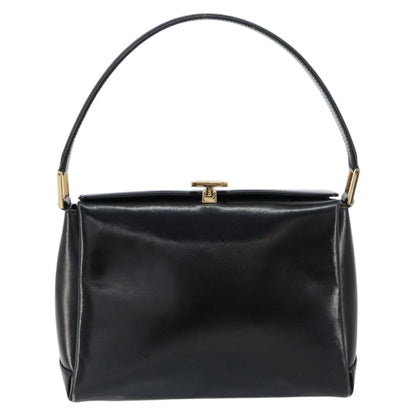 Gucci Vintage Handbag Leather, BLACK, LEATHER, Handbag
