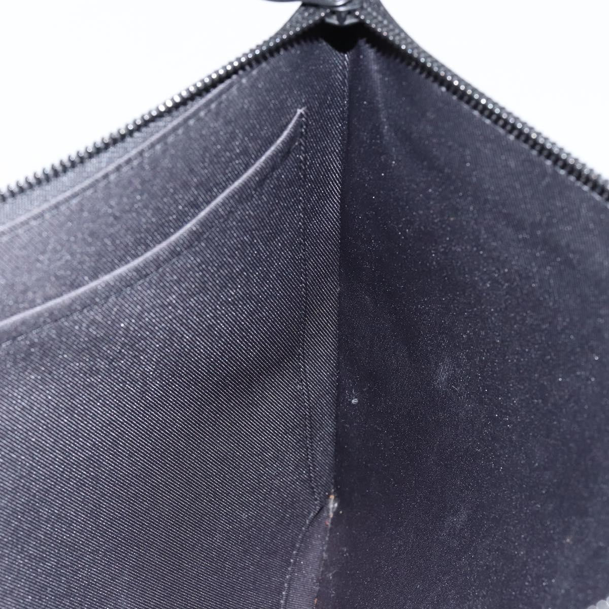 Louis Vuitton Pochette A4 Rainbow Taiga Leather, BLACK, LEATHER, Clutche & pouche