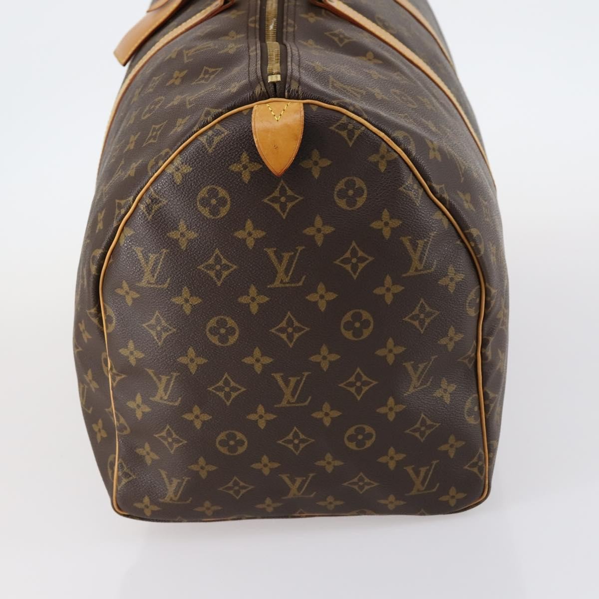Louis Vuitton Keepall Bag Monogram Canvas, BROWN, CANVAS, Travel bag