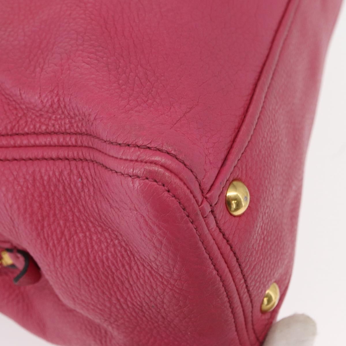 Miu Miu Phenix Convertible Tote Leather, PINK, LEATHER, Tote bag