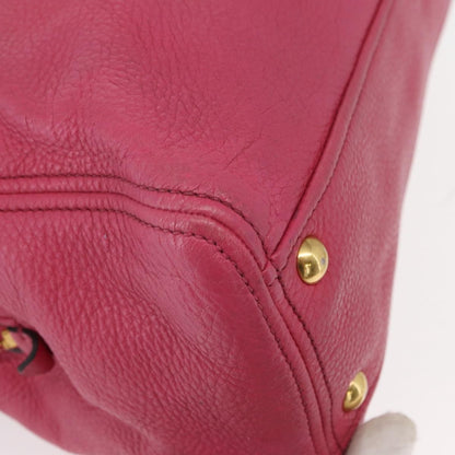 Miu Miu Phenix Convertible Tote Leather, PINK, LEATHER, Tote bag