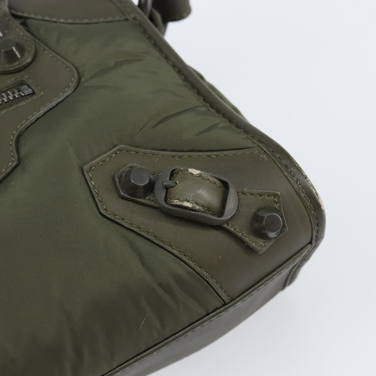 Balenciaga City Classic Studs Bag Leather, KHAKI, LEATHER, Handbag