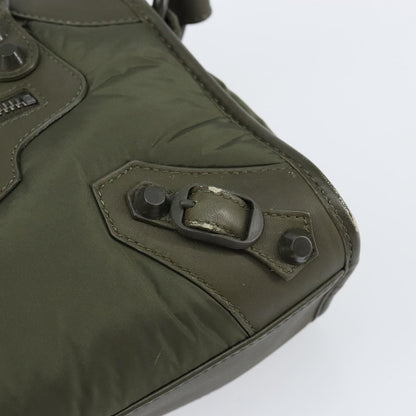 Balenciaga City Classic Studs Bag Leather, KHAKI, LEATHER, Handbag