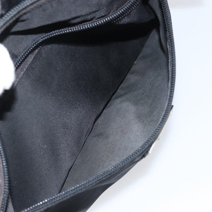 Prada Front Zip Messenger Bag Tessuto, BLACK, NYLON, Shoulder bag