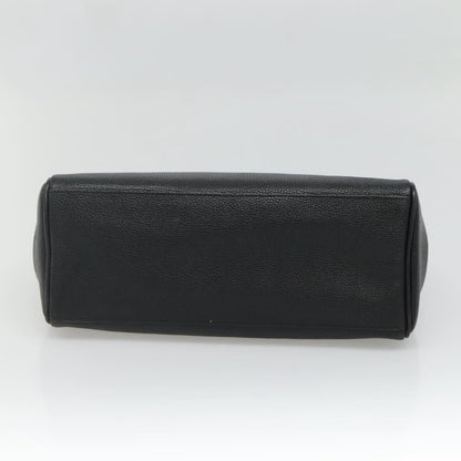 Burberry Vintage Handbag Leather, BLACK, LEATHER, Handbag