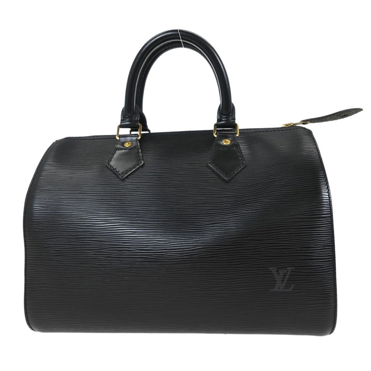 Louis Vuitton Speedy Handbag Epi Leather, BLACK, LEATHER, Handbag