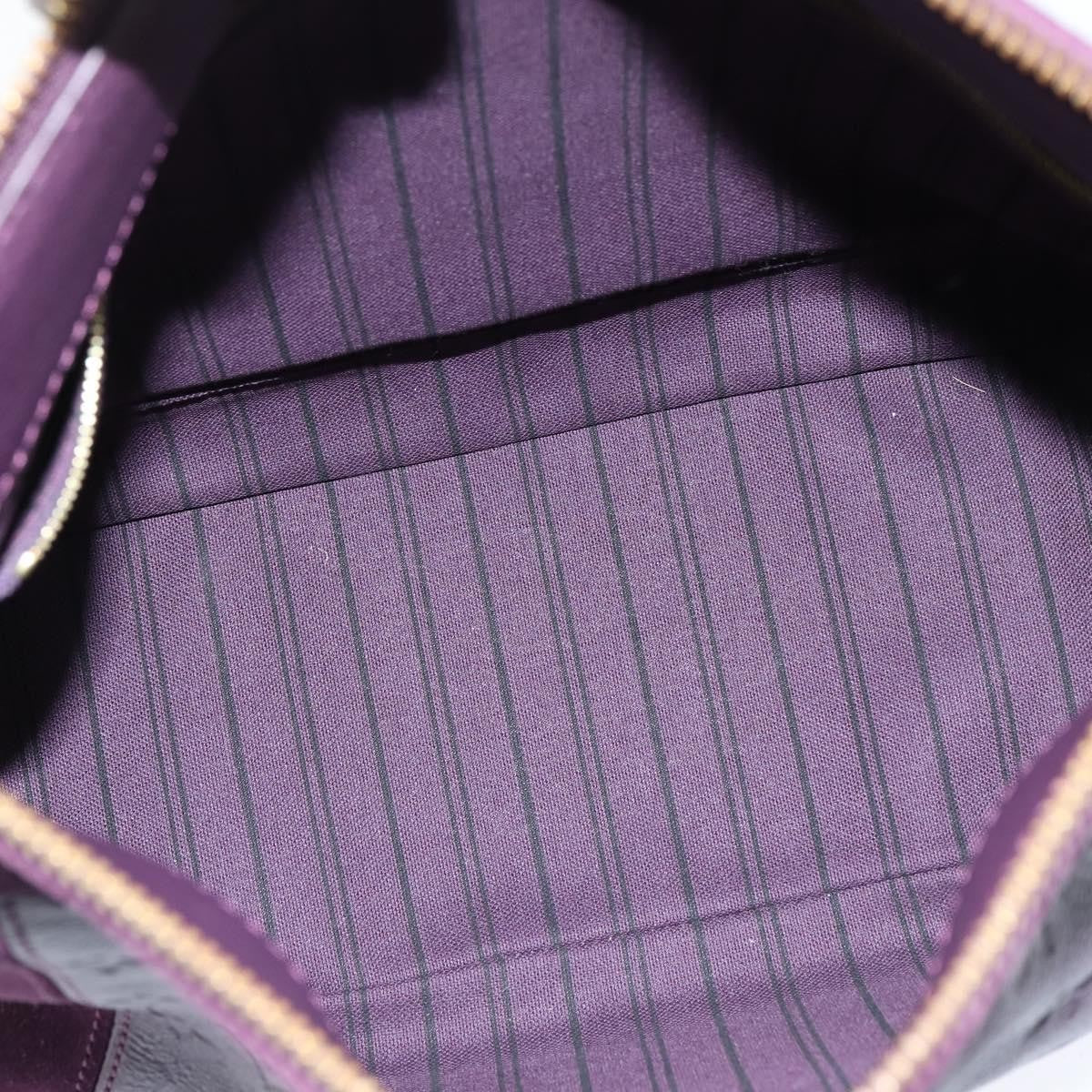 Louis Vuitton Audacieuse Handbag Monogram Empreinte Leather, PURPLE, LEATHER, Shoulder bag