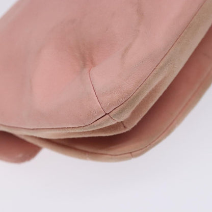 Chanel Giant Mademoiselle Lock Shoulder Bag Suede, PINK, SUEDE, Shoulder bag