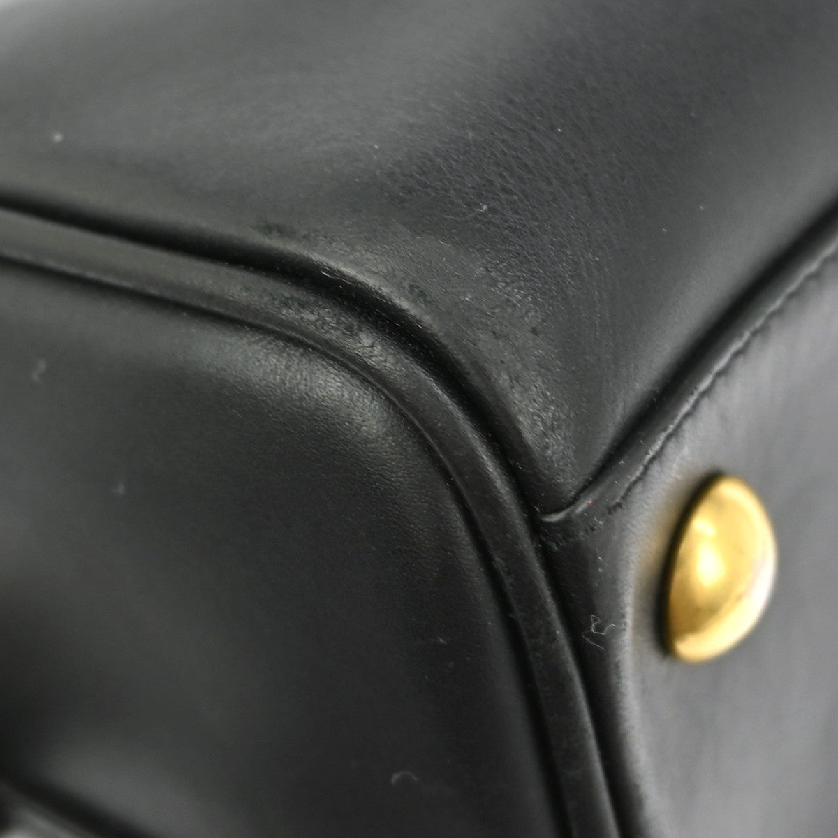 Saint Laurent Classic Baby Duffle Bag Leather, BLACK, LEATHER, Handbag