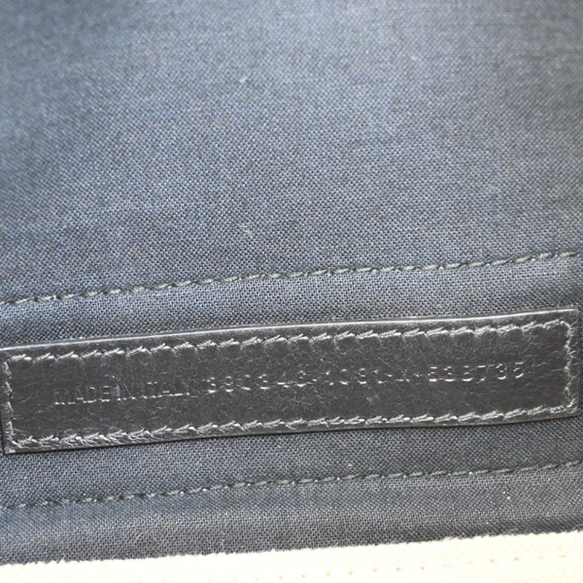 Balenciaga Navy Cabas Canvas with Leather, NAVY, CANVAS, Tote bag