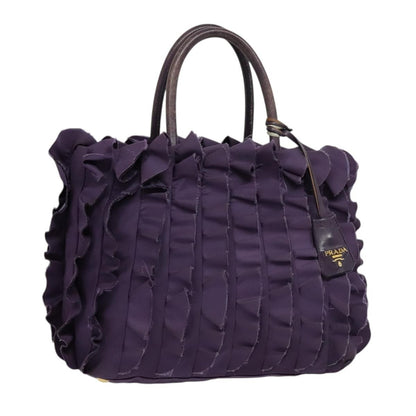 Prada Gaufre Convertible Tote Tessuto, PURPLE, NYLON, Tote bag
