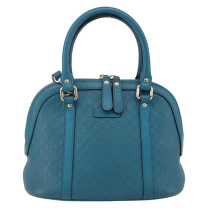 Gucci Convertible Dome Satchel Guccissima Leather, TURQUOISE, LEATHER, Handbag