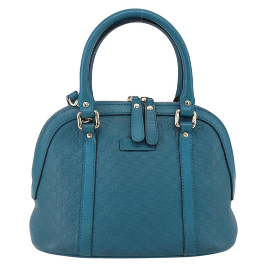 Gucci Convertible Dome Satchel Guccissima Leather, TURQUOISE, LEATHER, Handbag