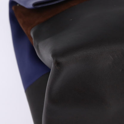 Celine All Soft Bag Leather, BLUE, LEATHER, Handbag