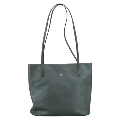 Valentino Garavani Vlogo tote bag Leather, GRAY, LEATHER, Tote bag