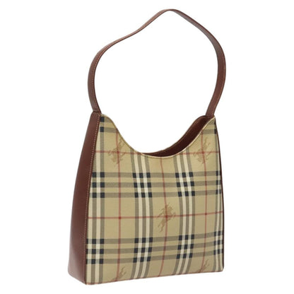 Burberry Shoulder Bag Nova Check Canvas, BEIGE, PVC, Shoulder bag