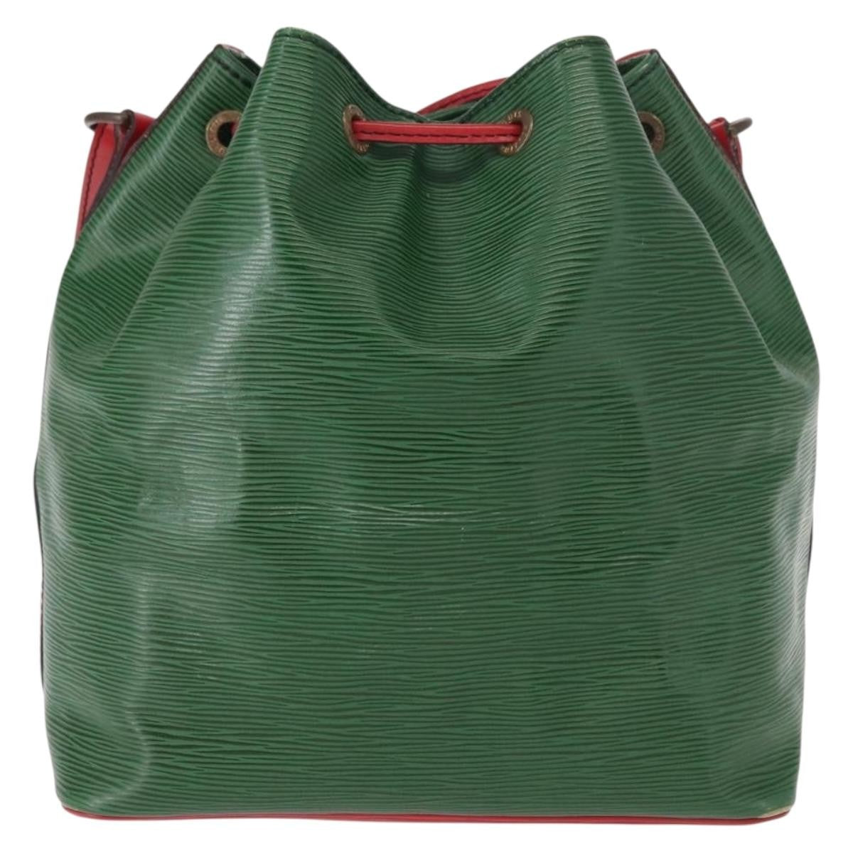 Louis Vuitton Bicolor Petit Noe Handbag Epi Leather, GREEN, LEATHER, Shoulder bag