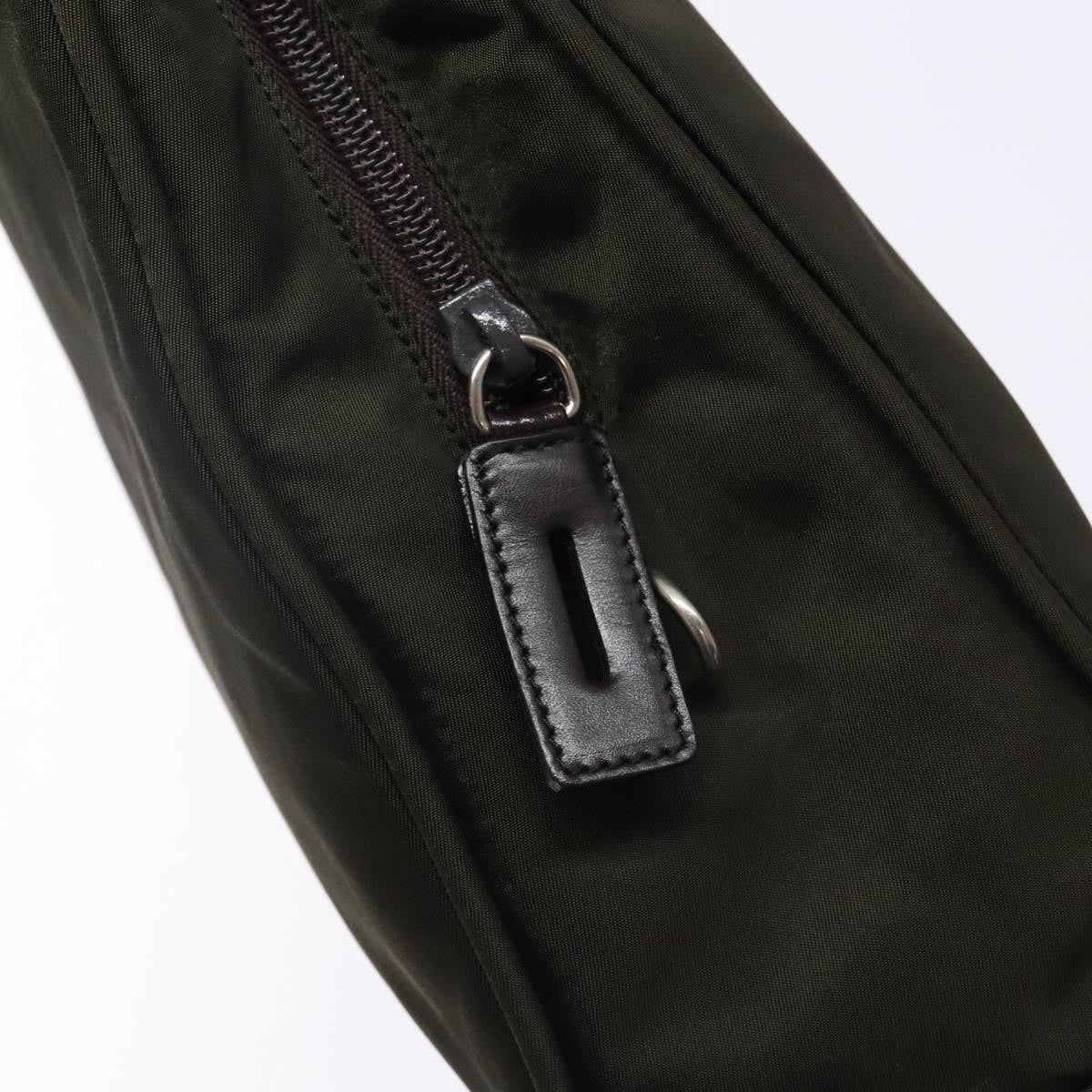 Prada Bowling Shoulder Bag Tessuto, KHAKI, NYLON, Shoulder bag