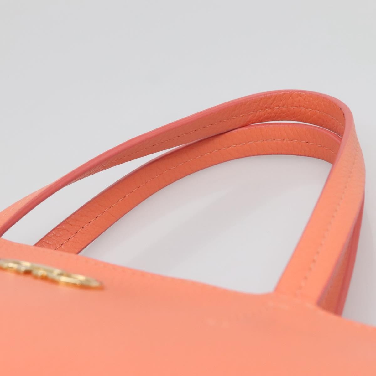 Salvatore Ferragamo Bice Tote Leather, ORANGE, LEATHER, Tote bag