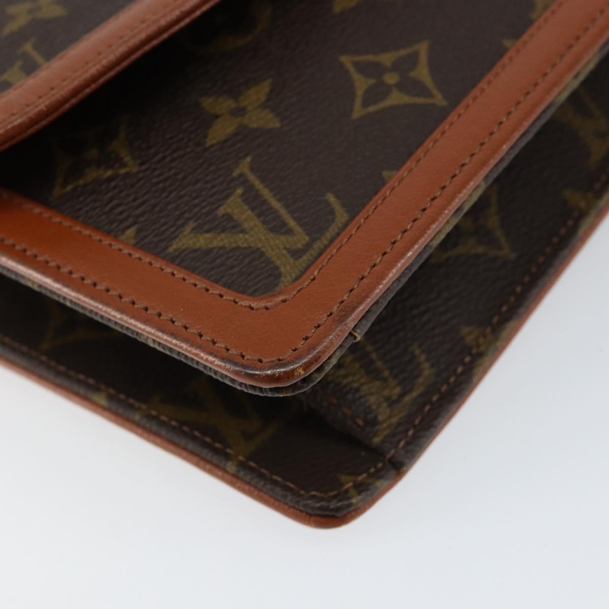 Louis Vuitton Dame Pochette Monogram Canvas, BROWN, CANVAS, Clutche & pouche