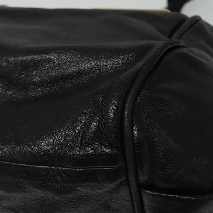 Chloe Ethel Handbag Leather, BLACK, LEATHER, Handbag