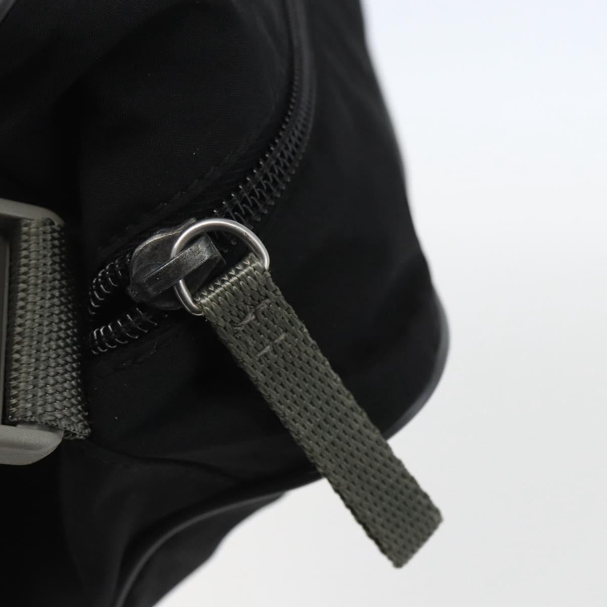 Prada Sport Zip Shoulder Bag Tessuto, BLACK, NYLON, Shoulder bag