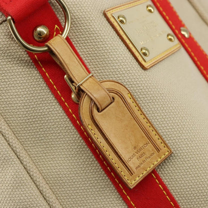 Louis Vuitton Antigua Tote Canvas, BEIGE, CANVAS, Tote bag