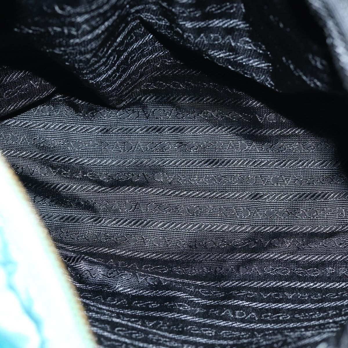 Prada Chain Shoulder Bag Tessuto, BLUE, NYLON, Shoulder bag