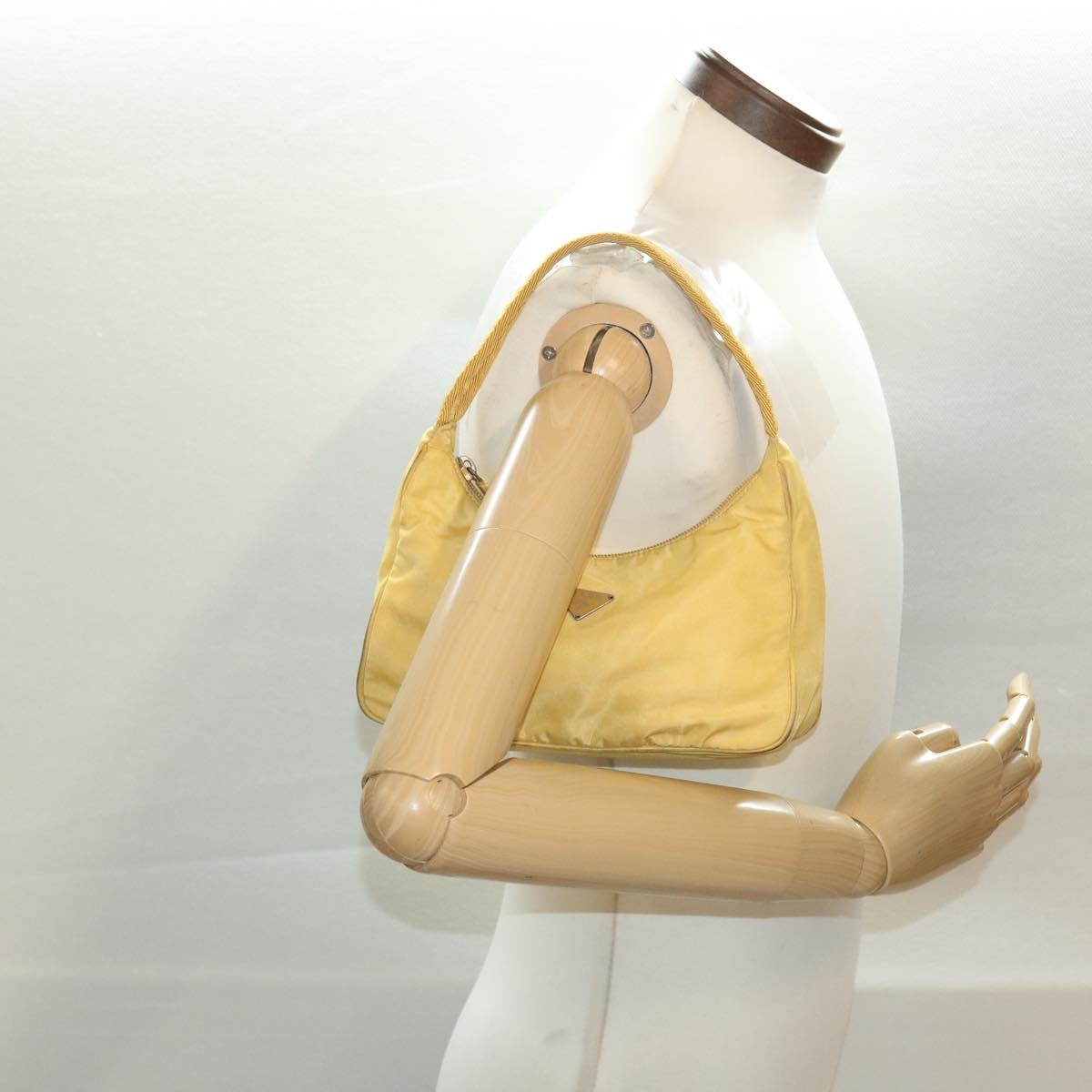 Prada Hobo Tessuto, YELLOW, NYLON, Clutche & pouche