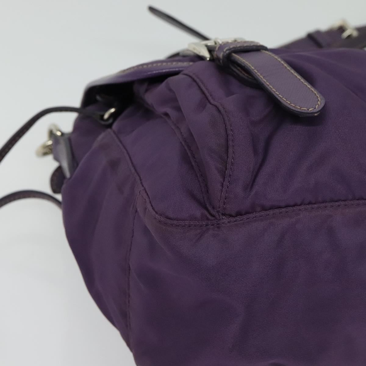 Prada Double Buckle Flap Camera Bag Tessuto, PURPLE, NYLON, Shoulder bag