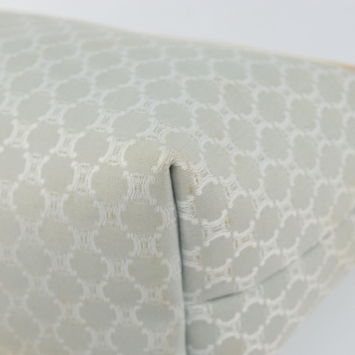 Celine Macadam Handbag Macadam with leather, SILVER, CANVAS, Handbag