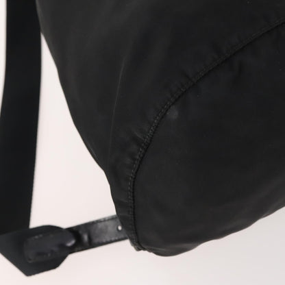 Prada Logo Backpack Tessuto, BLACK, NYLON, Backpack