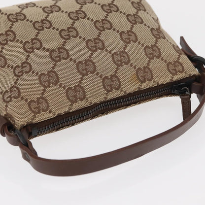 Gucci Pochette GG Canvas, BEIGE, CANVAS, Handbag