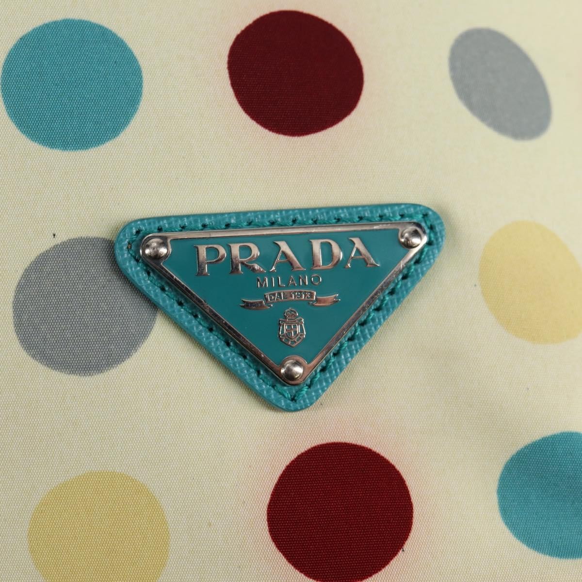 Prada Convertible Tote Printed Tessuto with Saffiano, WHITE, NYLON, Tote bag