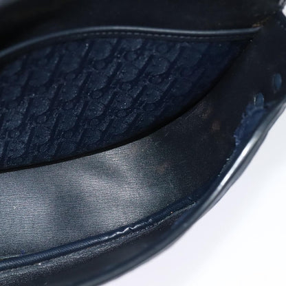 Christian Dior Vintage Trotter Shoulder Bag Canvas, NAVY, CANVAS, Shoulder bag