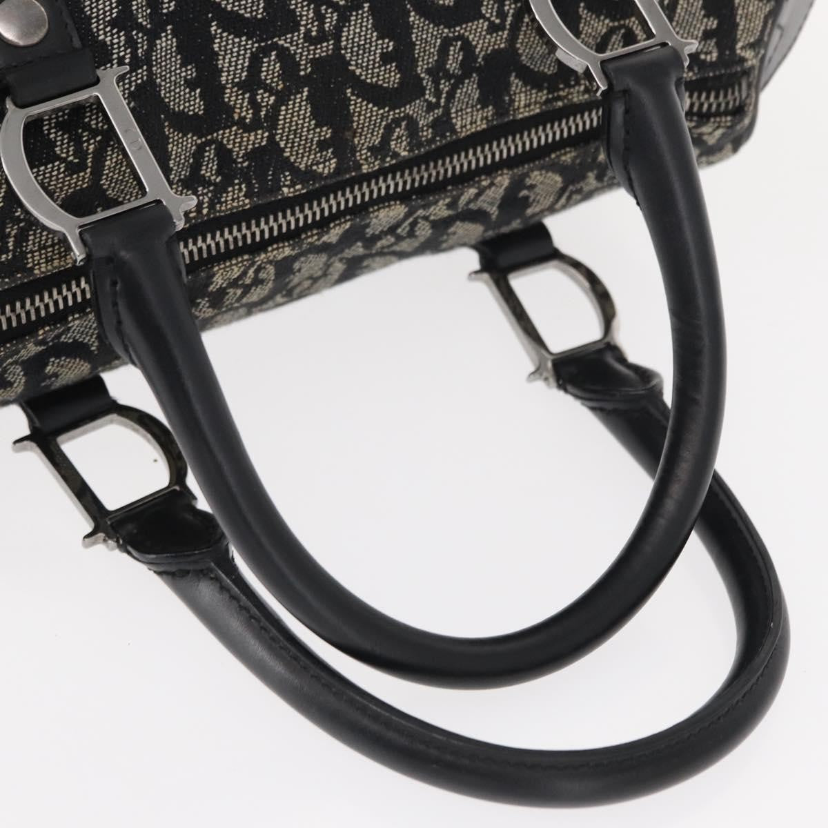 Christian Dior Vintage Trotter Boston Bag Diorissimo Canvas, BLACK, CANVAS, Travel bag