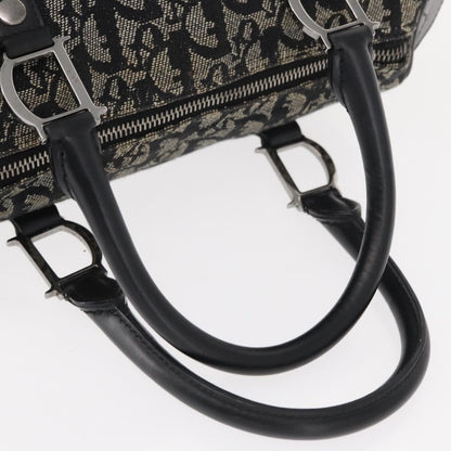 Christian Dior Vintage Trotter Boston Bag Diorissimo Canvas, BLACK, CANVAS, Travel bag