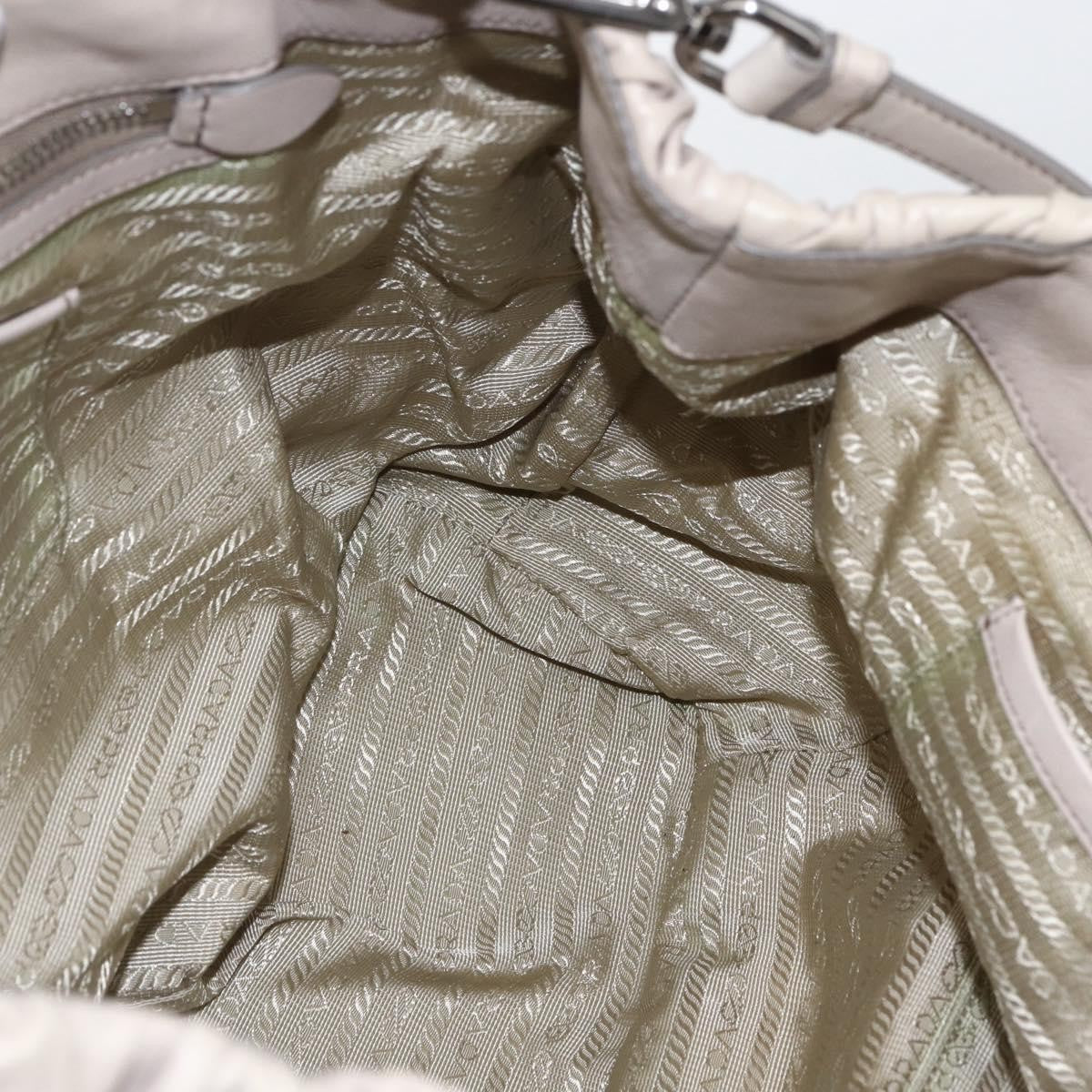 Prada Gaufre Convertible Tote Nappa Leather, BEIGE, LEATHER, Handbag